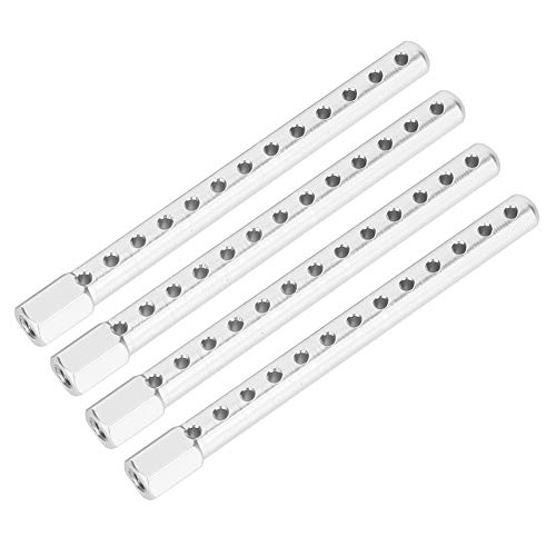 Pretfy 4PCS Blau Silber Zuverlässige System 122037 und Ungefähre Teilelegierungsdauer 10 Einfach Hoch für 60 Mm RC -Zubehör -Installation mit Fit Car Aluminium Ersatz (Silber) von Pretfy