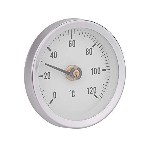 Pretfy 63 Mm IP55 Wasserdichtes Staubfestes Bimetalfeder-Thermometer für Rohr und Oberfläche, 0-120 ° C von Pretfy
