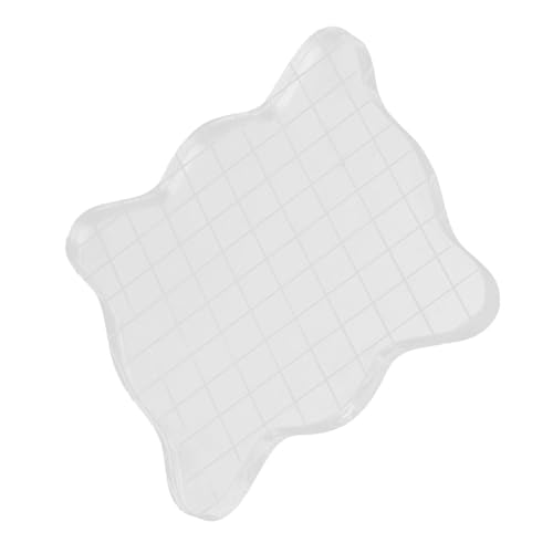 Pretfy Acrylblock -Pad Universal System Grid Pages Pages Kartenkarten Linien Zum Stempeln von Ausrichtungshandwerk Geeignetes Erstellen mit Scrapbooking -Einladungen (5 * 5cm) von Pretfy