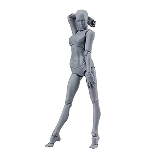 Pretfy Actionfigur Körper, Anpassbare Posen PVC Zeichnen Schaufensterpuppen, Desktop -Dekoration für Künstler (Frau) von Pretfy