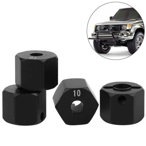 Pretfy Aluminiumlegierung 12mm Zubehör Accessoire RC Stabil für Upgrade Hex Hub Car 0mm Rad mit Optionen 90046 Durchmesser 90047 Teil Crawler RR10 SCX10 (10 mm) von Pretfy