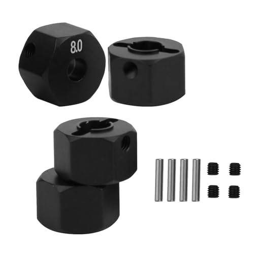 Pretfy Aluminiumlegierung 12mm Zubehör Accessoire RC Stabil für Upgrade Hex Hub Car 0mm Rad mit Optionen 90046 Durchmesser 90047 Teil Crawler RR10 SCX10 (8,0 mm) von Pretfy