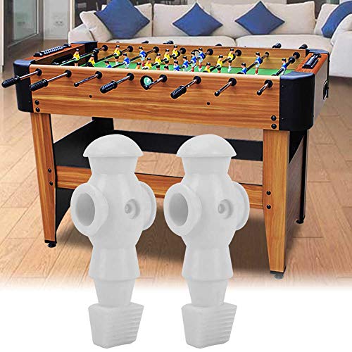 Pretfy Foosball-Männer Kunststoff Multifunktionaler Teilwerkzeuge Ersatzspiele Robuster Athlet-Maschine ohne und Spieler, die Einfache Installation von Innenfußball-Mini-Puppen Installieren (Weiß) von Pretfy