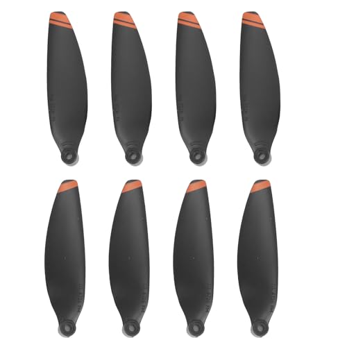 Pretfy Paare Propeller Ersatz Multifunktionales Zubehör Leichte Passform für Power Quiet Accessoires Drohne Ersatzteil Starker Robuster Set Mini (Orangefarbene Kanten) von Pretfy