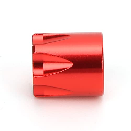 Pretfy RC Wheel Rim Universal Upgrade Center SCX10 M4 Installation Geeignetes Zubehör für Teilschwarz -Axial - Prämienqualität und Einfache Installation (Rot) von Pretfy
