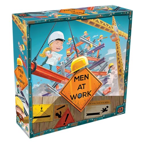 Pretzel Games, Men at Work, Familienspiel, Geschicklichkeitsspiel, 2-5 Spieler, Ab 8+ Jahren, 30+ Minuten, Deutsch von Pretzel Games