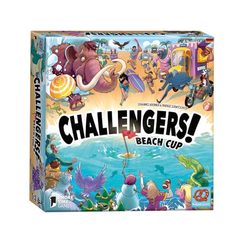 Pretzel Games, Challengers! Beach Cup, Kennerspiel |Kartenspiel, 1-8 Spieler, Ab 8+ Jahren, 45 Minuten, Deutsch von Pretzel Games