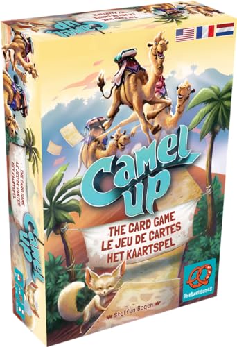Pretzel Games Camel up Gesellschaftsspiel – für 2 bis 6 Spieler – 8 Jahre und älter – französische Version von Pretzel Games