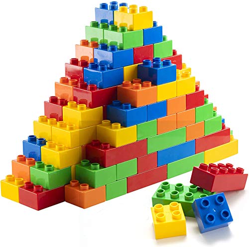 Prextex Baustein Set mit Großen Klassischen Bausteinen, Kompatibel Steine mit Allen führenden Marken, Ideales Spielzeug ab 3 Jahre, Starter-Set oder Nachfüllpack - 50 Teile Prextex Baustein Set mit Großen Klassischen Bausteinen, Kompatibel Steine mit Allen führenden Marken, Ideales Spielzeug ab 3 Jahre, Starter-Set oder Nachfüllpack - 50 Teile von Prextex