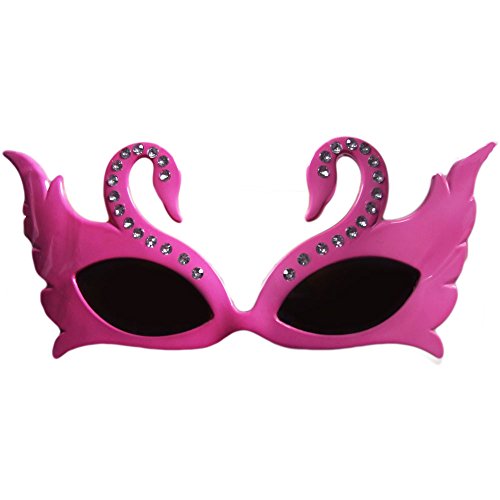 Prezer Partybrille Spassbrille Pink Schwan Swan Faschingszubehör von Prezer