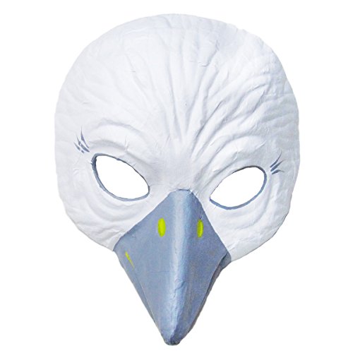 Prezer Taube weiß Maske Theatermaske für Erwachsene von Prezer