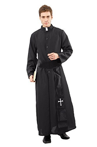 Priester Pfarrer De Luxe Kostüm Herren Fasching Herren 52 von Prezer