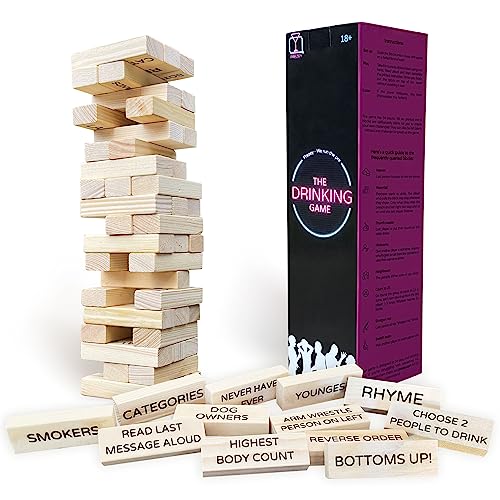 Prezey Lustige Party-Trinkspiele für Erwachsene, Studenten, Paare, Partyspiele, Junggesellinnenabschied-Spiele und Junggesellenabschiede – zwei Spiele in einem von Prezey