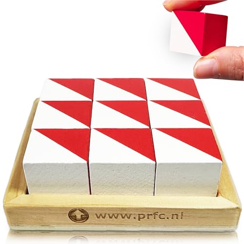 PrfcNL IQ Testblöcke - 9 Holzwürfel in weiß und rot mit 60 Mustern und mobiler App, ideal für WISC, WAIS, WPPSI prep,educational STEM Montessori Geschenkspielzeug für alle Alters-Herausforderung PrfcNL IQ Testblöcke - 9 Holzwürfel in weiß und rot mit 60 Mustern und mobiler App, ideal für WISC, WAIS, WPPSI prep,educational STEM Montessori Geschenkspielzeug für alle Alters-Herausforderung von Prfc.NL