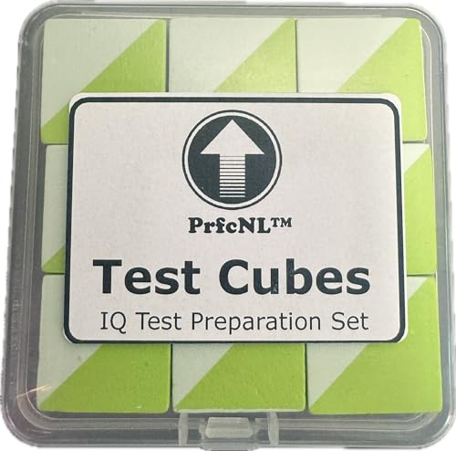 PrfcNL IQ-Testwürfel (Grün) – 9 Würfel für Blockdesign, WAIS IV- und WISC V-Testvorbereitung von PrfcNL
