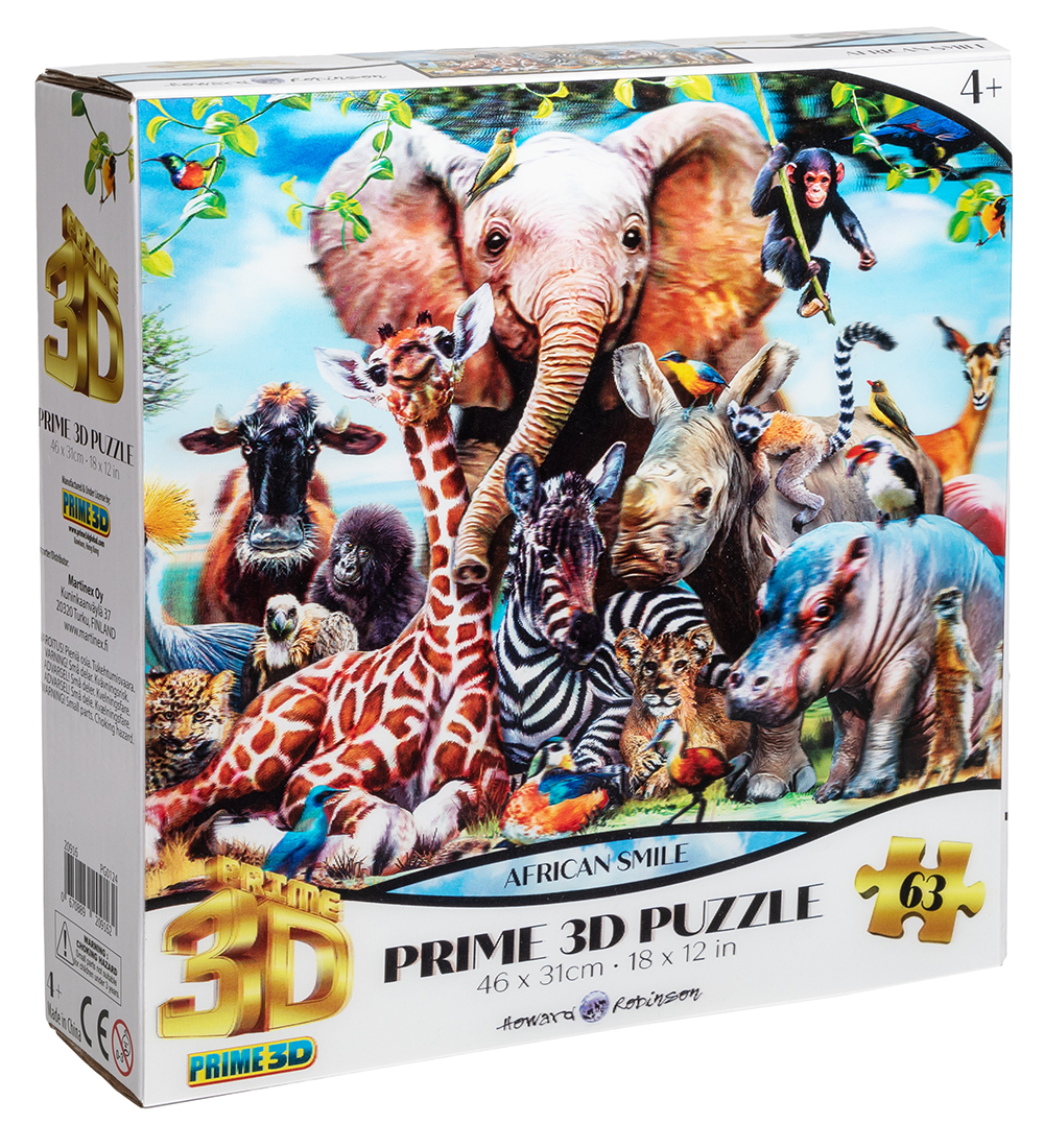 Prime 3D Puzzle Puzzlespiel - 3D - 63 Teile - African Smile - Prime 3D Puzzle - One Size - Puzzlespiele Prime 3D Puzzle Puzzlespiel - 3D - 63 Teile - African Smile - Prime 3D Puzzle - One Size - Puzzlespiele von Prime 3D Puzzle