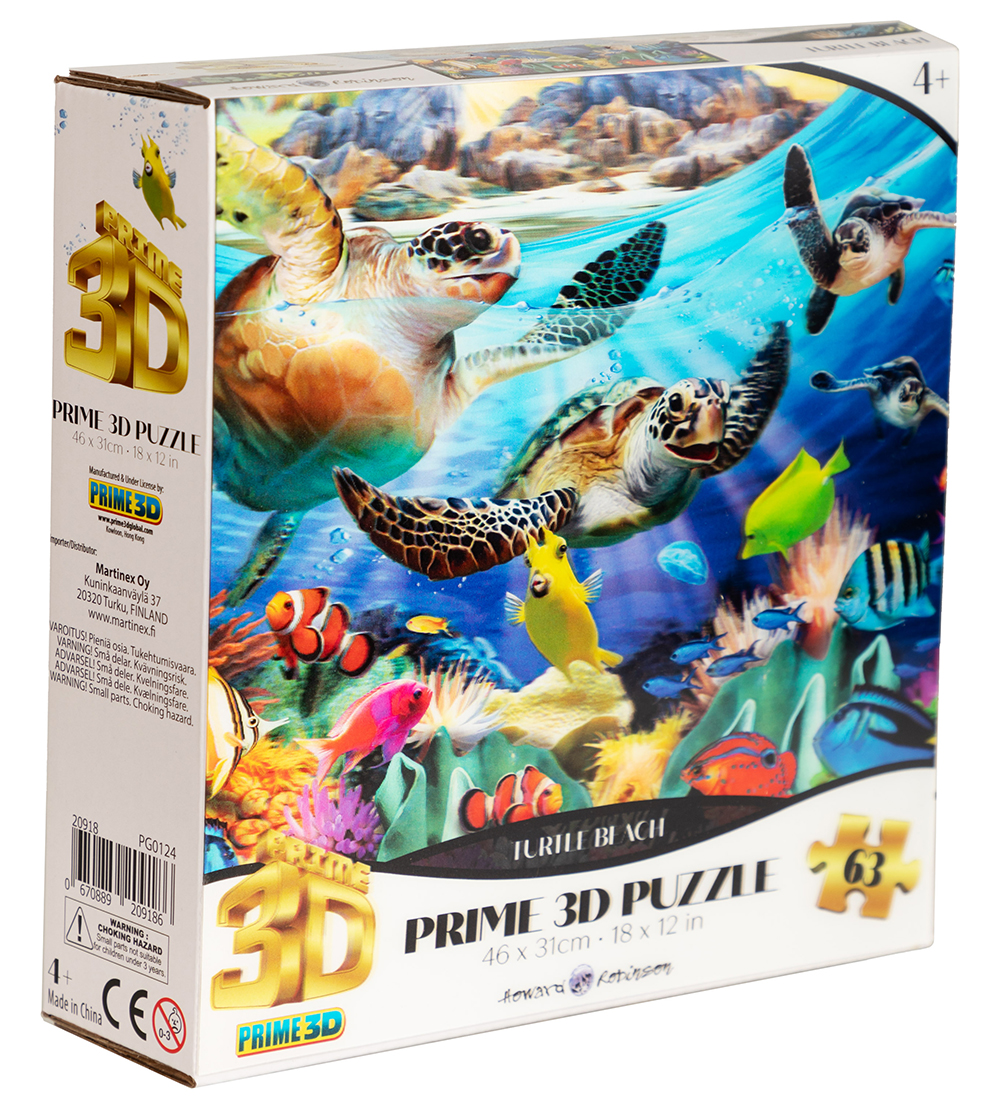 Prime 3D Puzzle Puzzlespiel - 3D - 63 Teile - Turtle Beach - Prime 3D Puzzle - One Size - Puzzlespiele Prime 3D Puzzle Puzzlespiel - 3D - 63 Teile - Turtle Beach - Prime 3D Puzzle - One Size - Puzzlespiele von Prime 3D Puzzle