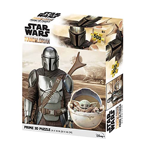 Prime 3D -RD-RS263094 Does Not Apply Lentikularpuzzle The Mandalorian Controller und Grogu im Kinderwagen, 500 Teile, Mehrfarbig, einzigartig Prime 3D -RD-RS263094 Does Not Apply Lentikularpuzzle The Mandalorian Controller und Grogu im Kinderwagen, 500 Teile, Mehrfarbig, einzigartig von Prime 3D