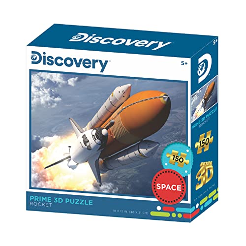 Prime 3D Entdeckung, Weltraum, 150-teiliges 3D-Puzzle für Kinder, fertige Größe 45,7 x 30,5 cm, Herausforderung und Spaß für Kinder und Familien, immersiver 3D-Linsenraster-Effekt von Prime 3D
