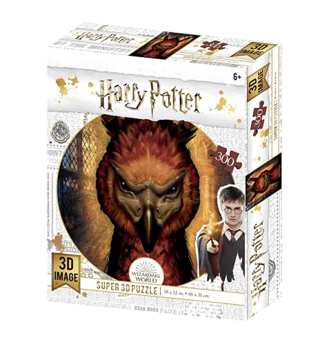 Prime 3D HP33009, Voldemort Harry Potter Fawkes Linsenpuzzle, 300 Teile (3D-Effekt), bunt, Talla única von Prime 3D