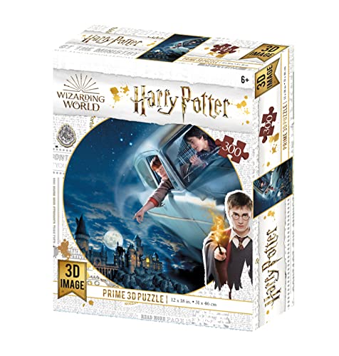 PRIME 3D Puzzle lenticular Harry Potter y en Lentikularpuzzle Ron im Ford An, bunt von PRIME 3D