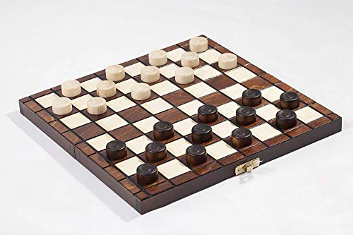 Prime Chess 10 " traditionell Handarbeit aus Holz Damespiel Dame Set von Prime Chess