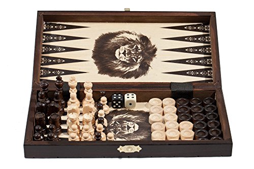 Prime Chess 7.6cm 1 - Hölzernes Schach Backgammon Damespiel Set - KLEIN Prime Chess 7.6cm 1 - Hölzernes Schach Backgammon Damespiel Set - KLEIN von Prime Chess