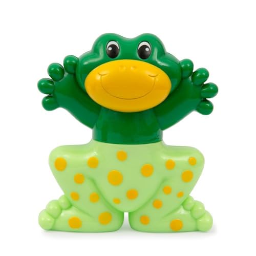 Primì - Rassel Frosch für Neugeborene, Kinderspielzeug, leicht zu greifen, stimuliert die sensorischen und akustischen Fähigkeiten, für Kinder von 0-9 Monaten von Primì