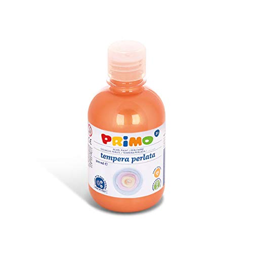 PRIMO Schulmalfarbe, Perl-Bastelfarbe für Kinder, 300ml mit Dosierverschluss (perl orange) von Primo