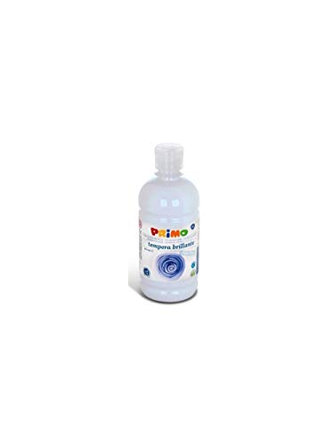 PRIMO Schulmalfarbe / Tempera-Farbe, geeignet für Kinder, mit Dosierverschluss, 500 ml Flasche, versch. Farben (weiß) von Primo