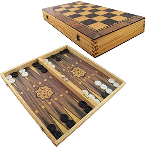 PrimoLiving Deluxe Holz Backgammon Set - 40x40 cm - inklusive Schachbrett PrimoLiving Deluxe Holz Backgammon Set - 40x40 cm - inklusive Schachbrett von PrimoLiving