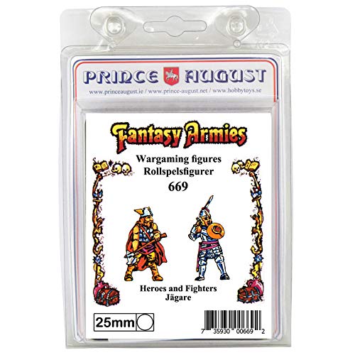Prince August Hobby Gießform – 2 x Fantasy 25 mm Scale Heroes PA669 von Prince August