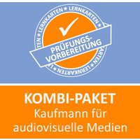 Kombi-Paket Kaufmann für audiovisuelle Medien Lernkarten von Princoso