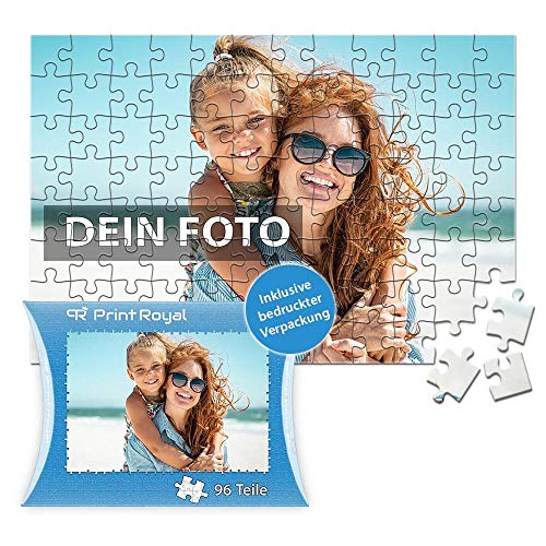 Foto-Puzzle 24-1000 Teile in inkl. hochwertiger Verpackung - mit eigenem Foto Bedrucken - Puzzle selber gestalten - 96 Teile in Kartonverpackung von PR Print Royal