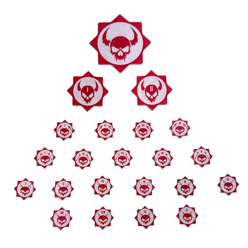 Printable Adventure Lasergravierte Acryl D&D Gegner-Token – 22 Battlemap Marker in 3 Größen (1'', 2'', 3'') – Alternative zu Miniaturen für Tabletop Boardgame Fans (Acryl) von Printable Adventure