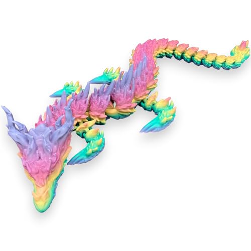 Drache 48,5cm 3D-Druck Drachenfigur, Spielzeug - Drachen, sehr realistisch, voll beweglich, Typ Desert Dragon Rainbow Drache 48,5cm 3D-Druck Drachenfigur, Spielzeug - Drachen, sehr realistisch, voll beweglich, Typ Desert Dragon Rainbow von Printin3D