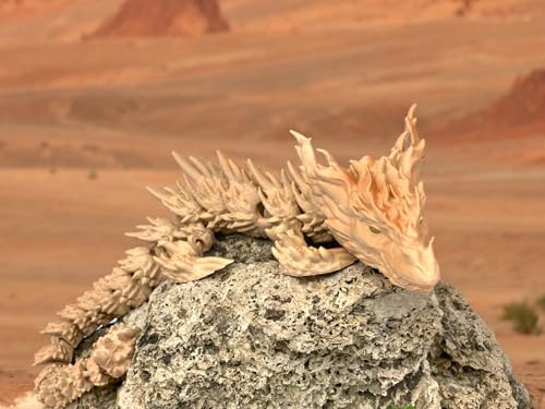 Drache 48,5cm 3D-Druck Drachenfigur, Spielzeug - Drachen, sehr realistisch, voll beweglich, Typ Desert Dragon Drache 48,5cm 3D-Druck Drachenfigur, Spielzeug - Drachen, sehr realistisch, voll beweglich, Typ Desert Dragon von Printin3D