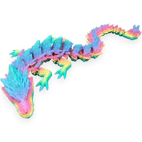 Drache 49cm 3D-Druck Drachenfigur, Spielzeug - Drachen, sehr realistisch, voll beweglich, Typ Stone Dragon Rainbow Drache 49cm 3D-Druck Drachenfigur, Spielzeug - Drachen, sehr realistisch, voll beweglich, Typ Stone Dragon Rainbow von Printin3D