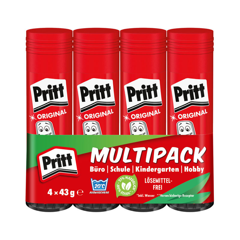 9H PK8MP Klebestift ORIGINAL 4 x 43g von Pritt