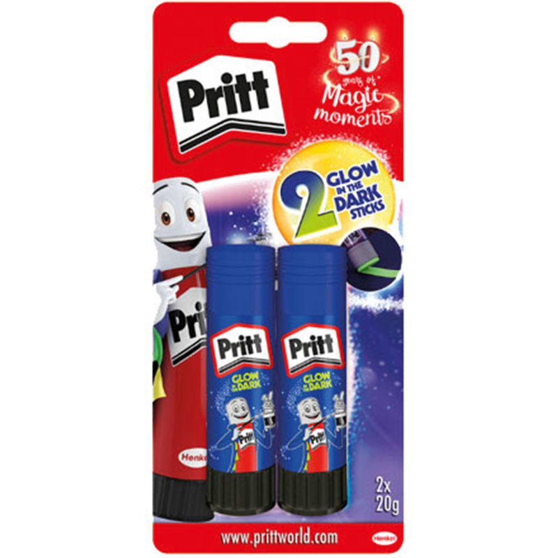 Pritt Klebestift GLOW IN THE DARK 2x20g von Pritt