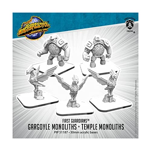Gargoyle Monoliths and Temple Monoliths – Monsterpocalypse First Guardians Units (metal) von Privateer Press Übersee