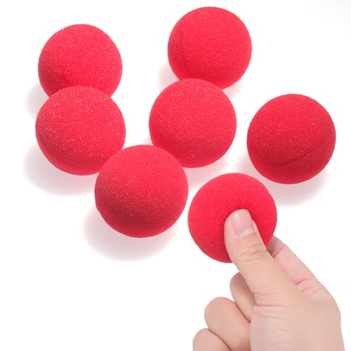 Prmape 10 Stück Rote Schwammbälle, Magic Sponge Balls, Weicher Schwammball, Soft Rot Schwamm Softball Magic Street Classic Comedy Trick Requisiten Prmape 10 Stück Rote Schwammbälle, Magic Sponge Balls, Weicher Schwammball, Soft Rot Schwamm Softball Magic Street Classic Comedy Trick Requisiten von Prmape