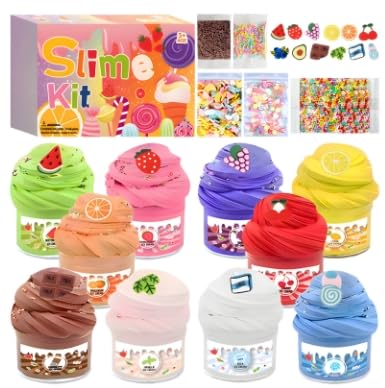 Prmape 10er-Pack Adventskalender 2026 Slime, Toys Adventskalender Slime Selber Machen Set, Spaß & Sinneserfahrung DIY Weihnachte Schleim-Set für Mädchen und Jungen 3-12 Jahren Prmape 10er-Pack Adventskalender 2026 Slime, Toys Adventskalender Slime Selber Machen Set, Spaß & Sinneserfahrung DIY Weihnachte Schleim-Set für Mädchen und Jungen 3-12 Jahren von Prmape