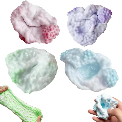 Prmape 4 Stück Trauben Stressball Vakuum, Anti Stress Ball Spielzeug, Perlen Quetschball, Formbarer Ball zum Stressabbau und Entspannung Geeignet für Kinder und Erwachsene Prmape 4 Stück Trauben Stressball Vakuum, Anti Stress Ball Spielzeug, Perlen Quetschball, Formbarer Ball zum Stressabbau und Entspannung Geeignet für Kinder und Erwachsene von Prmape