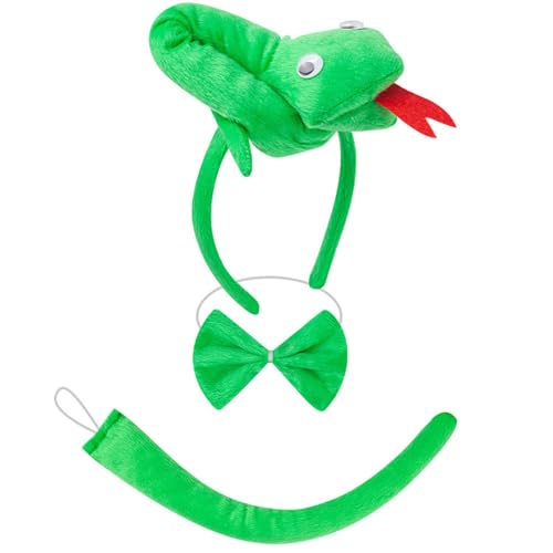 Prmaylis Maus/Schweine/Kuh/Affe/Schaf/Tyger/Hunde Kostüm Set Ohren Stirnband Schwanzböden Kinder Halloween Weihnachtstier Cosplay Requisiten von Prmaylis
