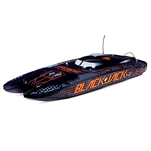 Proboat Blackjack 42" 8S Brushless Catamaran RTR, Black/Orange von Proboat