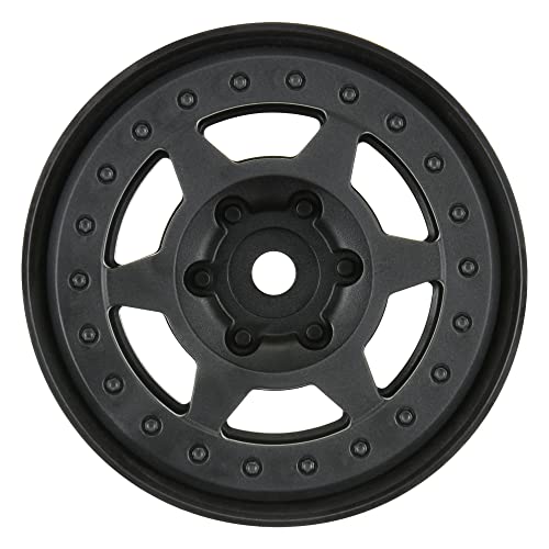 1/10 Holcomb F/R 1.9" 12mm Crawler Bead-Loc Wheels (2) Black von Pro-Line