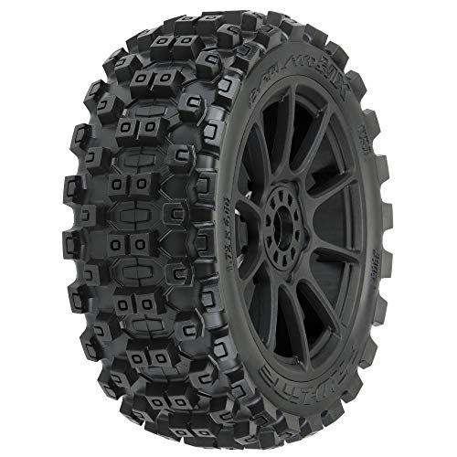 1/8 Badlands MX M2 F/R Buggy Tires Mounted 17mm Black Mach 10 (2) von Pro-Line