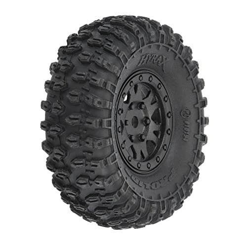 Pro-Line 1/24 Hyrax Front/Rear 1.0" Tires Mounted 7mm Black Impulse (4): SCX24 von Pro-Line
