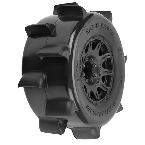 Pro-Line 1/8 Sand Paw HP Belted F/R 3.8" MT Tires Mounted 17mm Black Raid (2) von Pro-Line